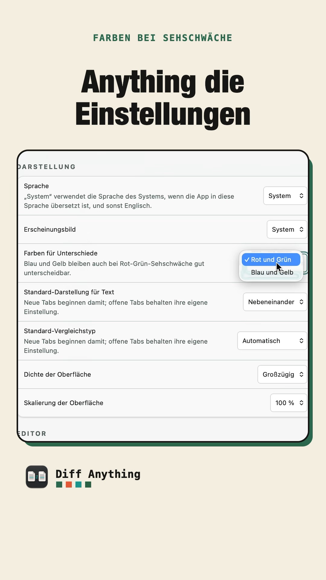 So ändern Sie die Farben für Unterschiede bei Rot-Grün-Sehschwäche auf dem Mac
